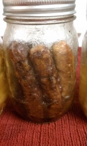 Cooked Sausage Links after canning Copyright 2013 Preparedness Pro